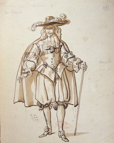 Costume pour une production de 1847 de 